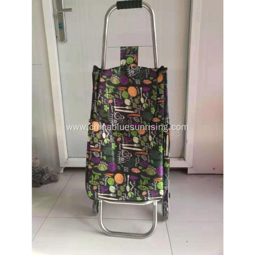 Supermarket climbing stair folding shopping cart trolley